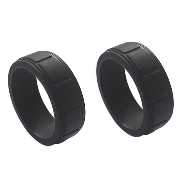 8mm Popular for Women Silicone Cool Rings Rectangle Silicone Wedding Ring Environmental Sports RingX2 11