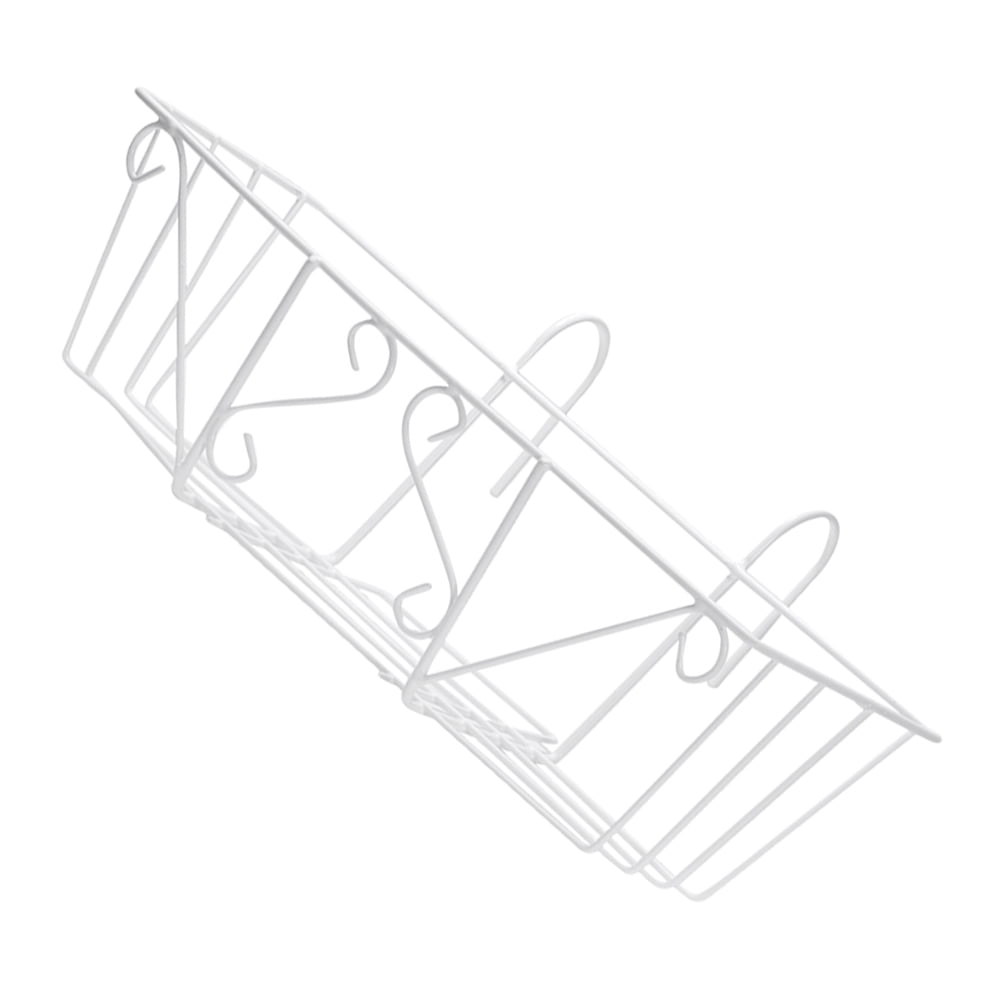 SEWCHICS Hanging Flowerpot Racks Planter Iron White 1Pcs