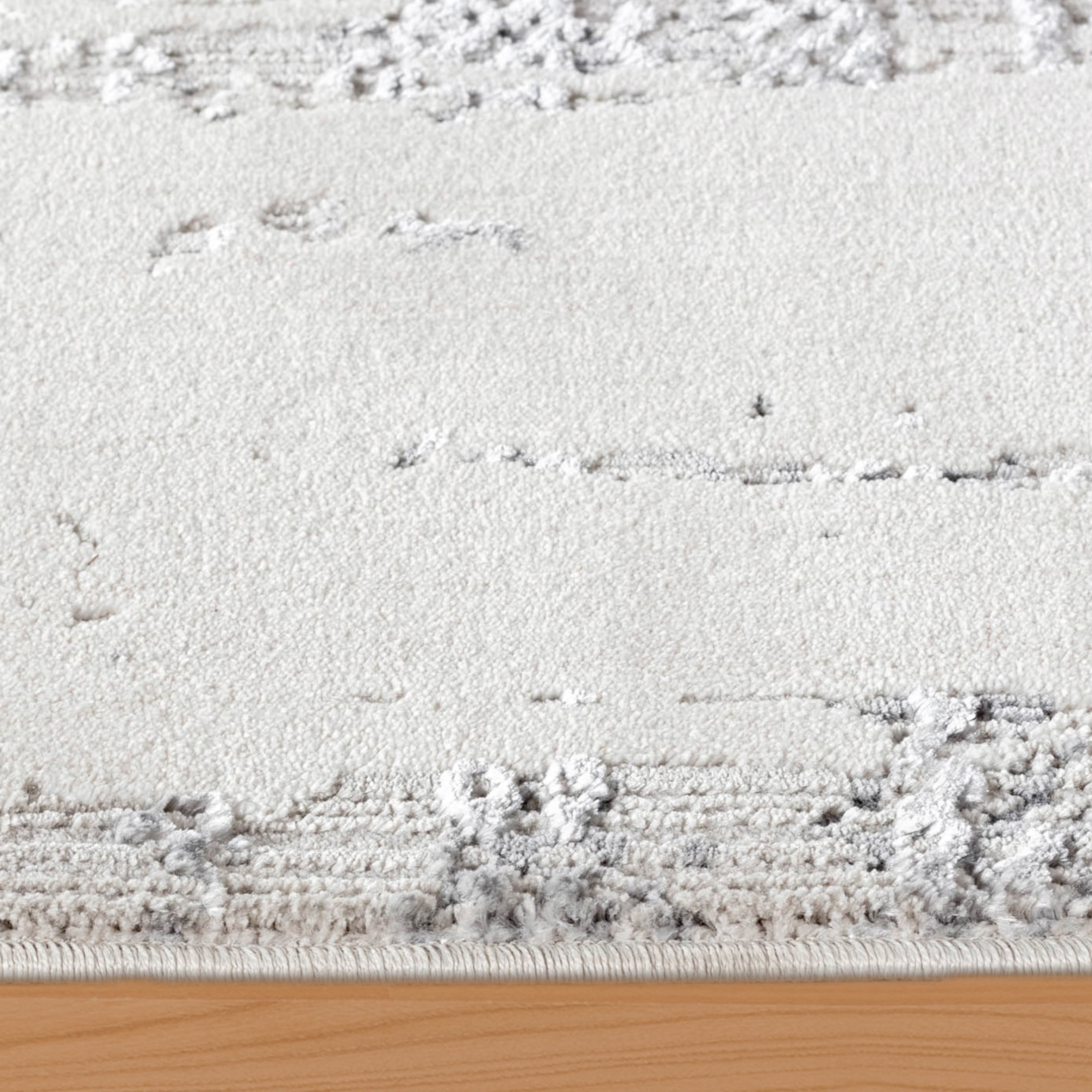 CHI Beaufort Border Grey 8'6" x 13' Area Rug