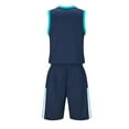 thumbnail image 5 of Basketball Outfits for Boys 2 Piece Athletic Workout Sets Size 4-14 Teens Kids Quick-Dry Tank Tops & Shorts Gym Running Track Suits, 5 of 7