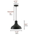 thumbnail image 7 of Aiwen Retro Industrial Pendant Light Matte Black Farmhouse Lighting Modern Home Hanging Ceiling Lamp, 7 of 7