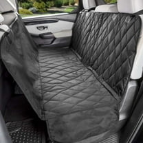 4Knines Dog Seat Cover with Hammock for Fold Down Rear Bench Seat, Heavy Duty, Black