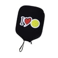 thumbnail image 4 of Pickleball Cubierta de paleta Manga de raqueta de neopreno Proteja la bolsa de paleta a prueba de polvo con la caja de la correa del mango Cubierta de Amarillo rojo, 4 of 8