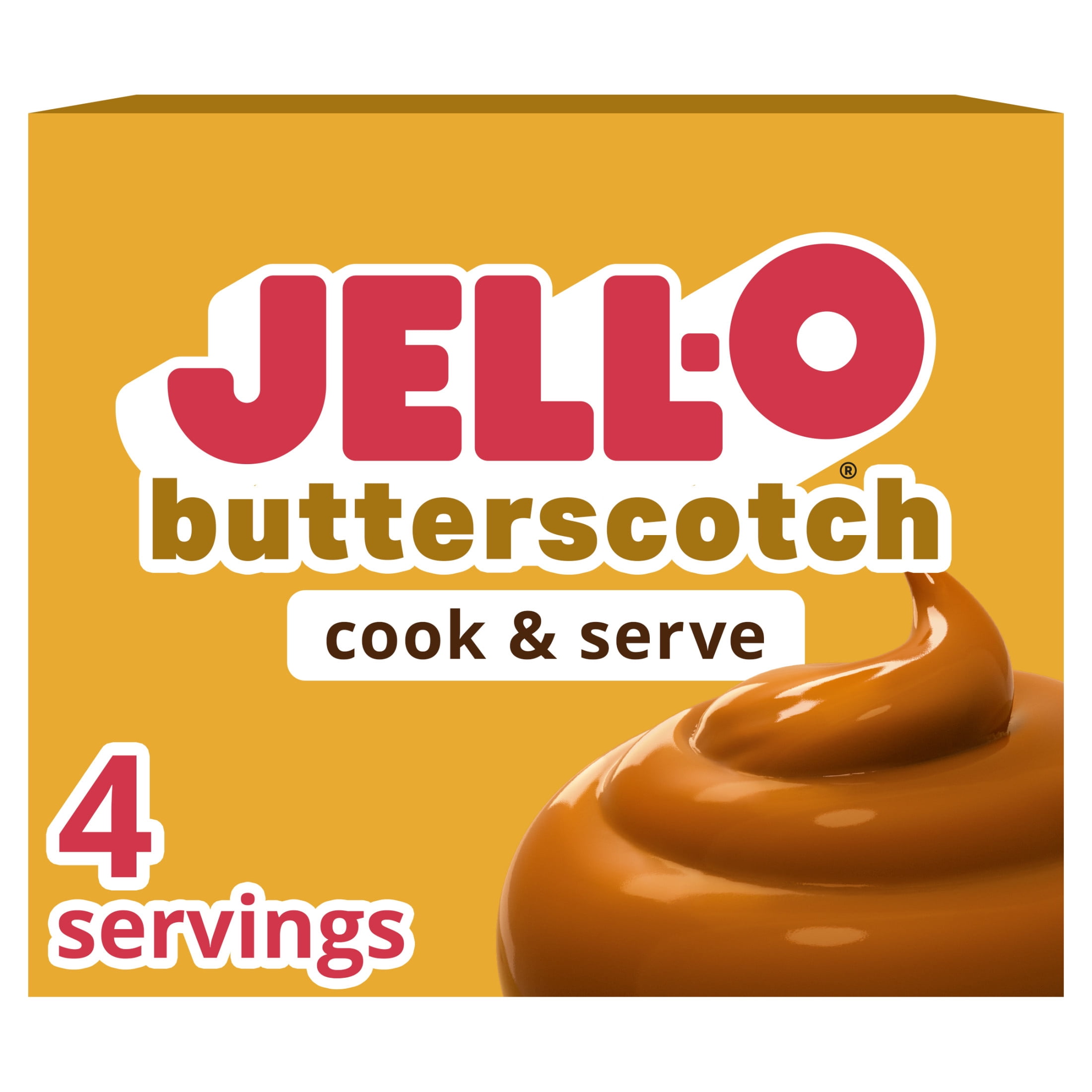 (7 pack) Jell-O Cook & Serve Butterscotch Pudding & Pie Filling Mix, 3.5 oz Box