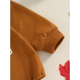 thumbnail image 6 of Newborn Baby Girls Halloween Clothes Pumpkin Patch Oversized Sweatshirt Romper Jumpsuit One Piece Fall Outfits 0-18M, 6 of 8