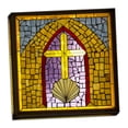 thumbnail image 2 of Gango Home Decor Stained Glass Cross VI by Kathy Mahan (Ready to Hang); One 24x24in Hand-Stretched Canvas, 2 of 4