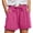 Hot Pink, variant on Bloomae Sweat Shorts for Women Lightweight Casual Summer Drawstring for Gym Lounge Workout Short Pants Loose Fit Elastic High Waist Comfy Beach Vacation Wide Leg Shorts with Pockets