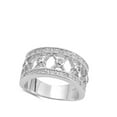 thumbnail image 4 of Wedding Clear Cubic Zirconia Filigree Ring .925 Sterling Silver Band White Jewelry Female Size 7, 4 of 4