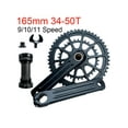 thumbnail image 3 of Bicycles Crankset 165mm Hollows Integrated Double Speed Round Chainring Mountain Bicycles Crankset 34T-50T Chainring, 3 of 11