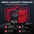 thumbnail image 4 of ARCCAPTAIN 200A TIG Welder,  2-in-1 TIG/Stick Welding Machine with LED Display, 110V/220V Dual Voltage,2T/4T Function & Tungsten Electrode, 4 of 11