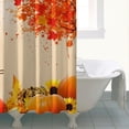 thumbnail image 4 of Fall Thanksgiving Farmhouse Pumpkin Harvest Shower Curtain,Reusable Bath Curtain with Hooks Basic Polyester Fabric Curtains for Thanksgiving Day Fall Party Home Decor, 4 of 5