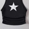 thumbnail image 5 of Tsesme Girls Star Print Tank Tops 2-14y, Casual Round Neck Sleeveless Tee, Summer Ribbed Knit Breathable Athletic Tanks, 5 of 6