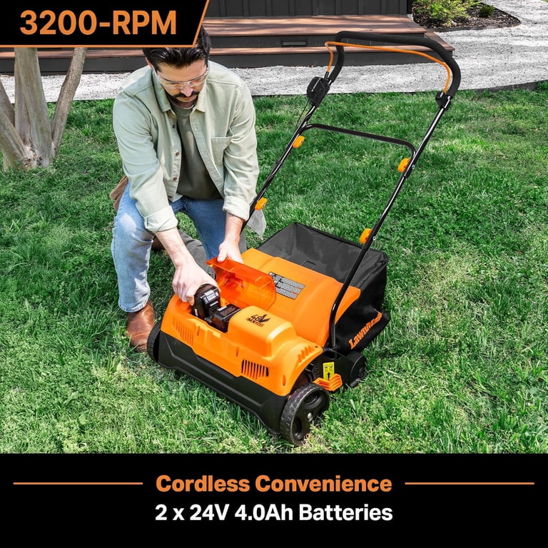 LawnMaster, Cordless Scarifier & Dethatcher, CLGVB4816, 48V