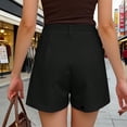 thumbnail image 5 of Work Shorts for Women Summer High Waisted Wide Leg Loose Fit Flowy A Line Businees Casual Shorts, 5 of 7