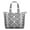Black Geometric Striped-1, variant on Black Geometric Striped Pattern with Hearts Travel Tote Bags for Women Carry On,Large Weekender Bags for Women Travel,Multi Functional Duffle Bag for Work,Shopping,Sports