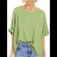 thumbnail image 1 of Camiseta Holgada Informal de Verano de Corta para Mujer. Verde M, 1 of 8
