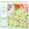 thumbnail image 4 of Uxcell 50-Pack Flower Pistil Metal Alloy Flower Blossom Connectors Charm, 6.5mm x 6.8mm Metal Material [Light Gold], 4 of 6