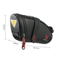 thumbnail image 3 of Bike Saddle Bag 1PC,Water-Resistant Cycling StorageComposite Tear-Resistant Fabric Reflective Night Riding Safety(Black), 3 of 9