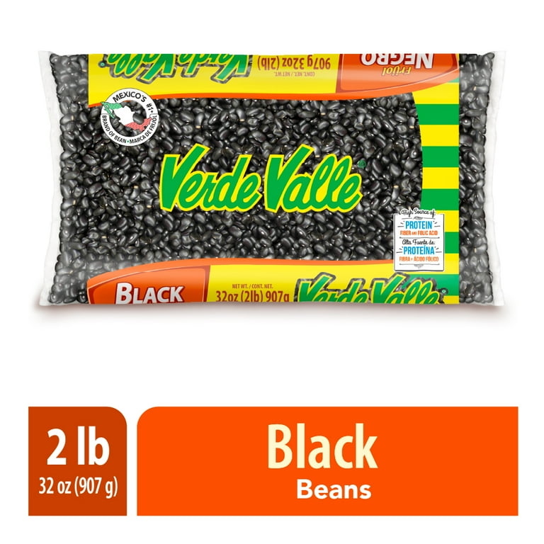 Verde Valle, Black Beans, 32 oz, Dried Queretaro Beans - Walmart.com