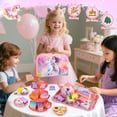 thumbnail image 5 of HopeRock Tea Party Set for Little Girls, 42PCS Unicorn Toys for Girls Ages 3 4 5 6 Years, Pink Pretend Play Toys Set for Girls Birthday Gifts., 5 of 7