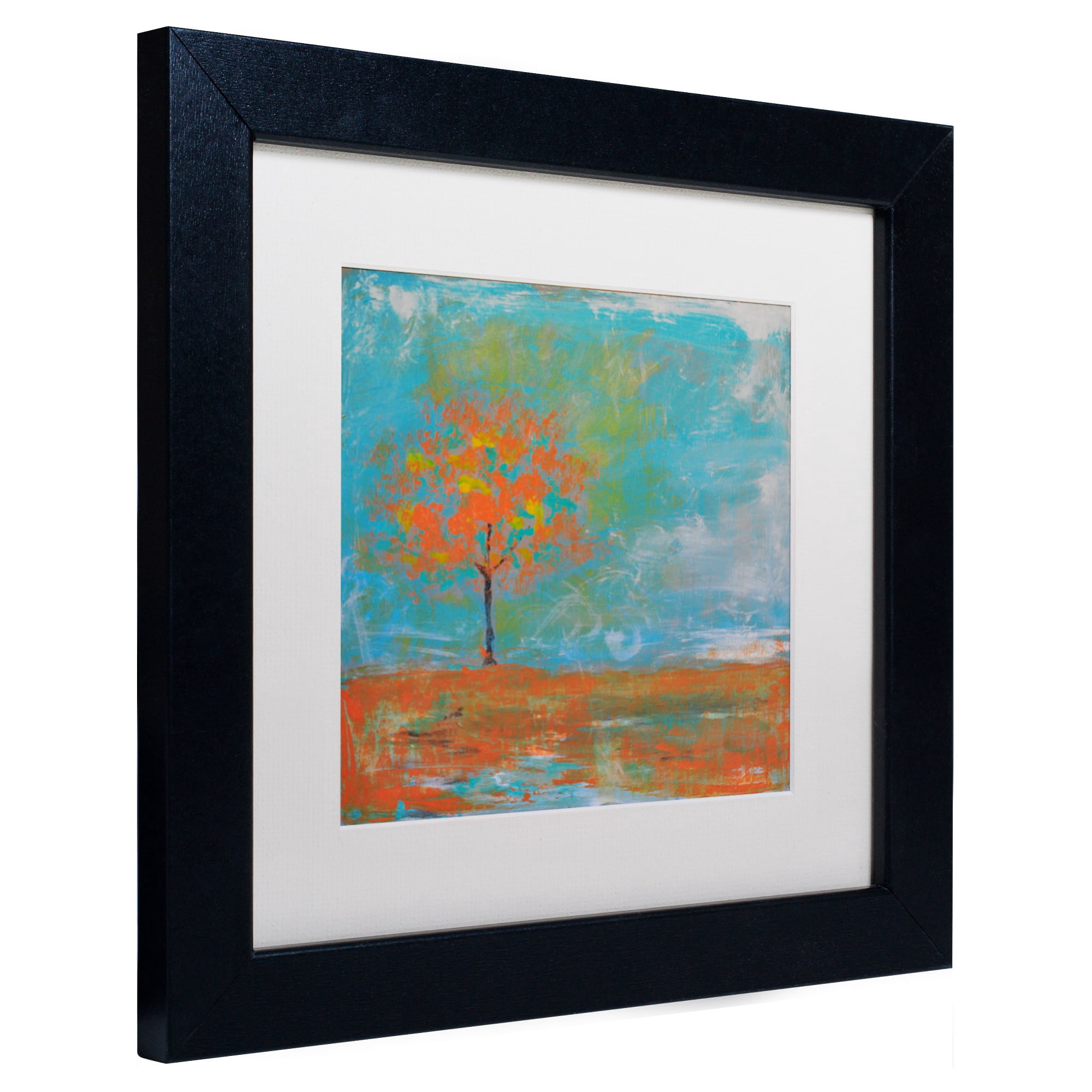 Trademark Fine Art "Autumn" Canvas Art by Nicole Dietz White Matte, Black Frame