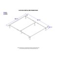 thumbnail image 5 of Atlantic Furniture Adjustable Metal Bed Frame with Glides, 5 of 5