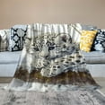 thumbnail image 2 of Autua Snow Leopard Throw Blanket Soft Plush Blankets for All Seasons Flannel Fabric Heat Transfer Printing Multiple Sizes High Quality Material Multi-Purpose Easy Care 40x50in, 2 of 6