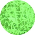 thumbnail image 1 of Ahgly Company Indoor Round Abstract Green Modern Area Rugs, 4' Round, 1 of 4