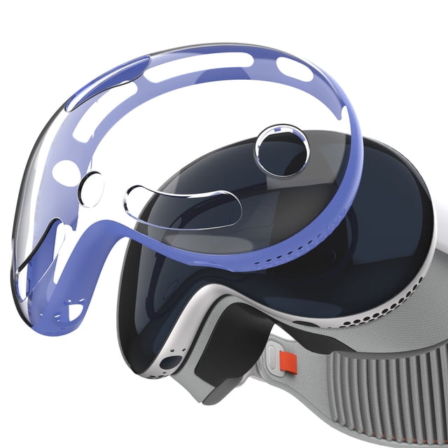 Housse de Protection pour Vision Pro, Étui Transparent en TPU Anti-Rayures, Antichoc, Léger, Accessoires de Casque VR Transparent