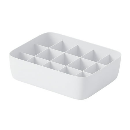 Plastic Drawer Organizer for Underwear  Bras  Socks (White)
