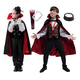 thumbnail image 1 of Vampiro Disfraz Infantil Cosplay Drácula Accesorio Halloween Fiesta Xtellar negro, 1 of 4