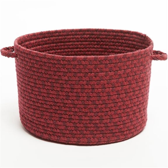 Rhody Rug TR42B010X008 10 x 8 in. Twin River Basket, Red & Multi Color