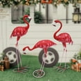 thumbnail image 5 of 3* Flamingo Garden Statues Crane Sculpture Red Heron Outdoor Yard Standing Decor, 5 of 23