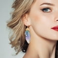 thumbnail image 3 of WREESH WING&COLORFUL DIAMOND GRADIENT BUTTERFLY WING EARRINGS, 3 of 8