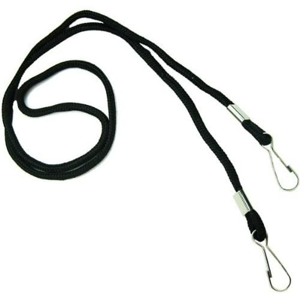 100 Pack Double Clip Lanyards for Special Events (Two Hook/Open Ended