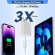 thumbnail image 2 of Cargador TrimDish para iPhone 16 15, 20 W, cable USB-C, paquete de 2 unidades, 1,8 m, 2 of 7
