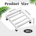 thumbnail image 3 of 2 Pack Dunnage Rack 13.8" Long x 13.8" Wide, 3.9" Height Stainless Steel Dunnage Rack 1000+ Pound Capacity Storage Commercial Food Service Storage in Restaurant Kitchens Shop, 3 of 5