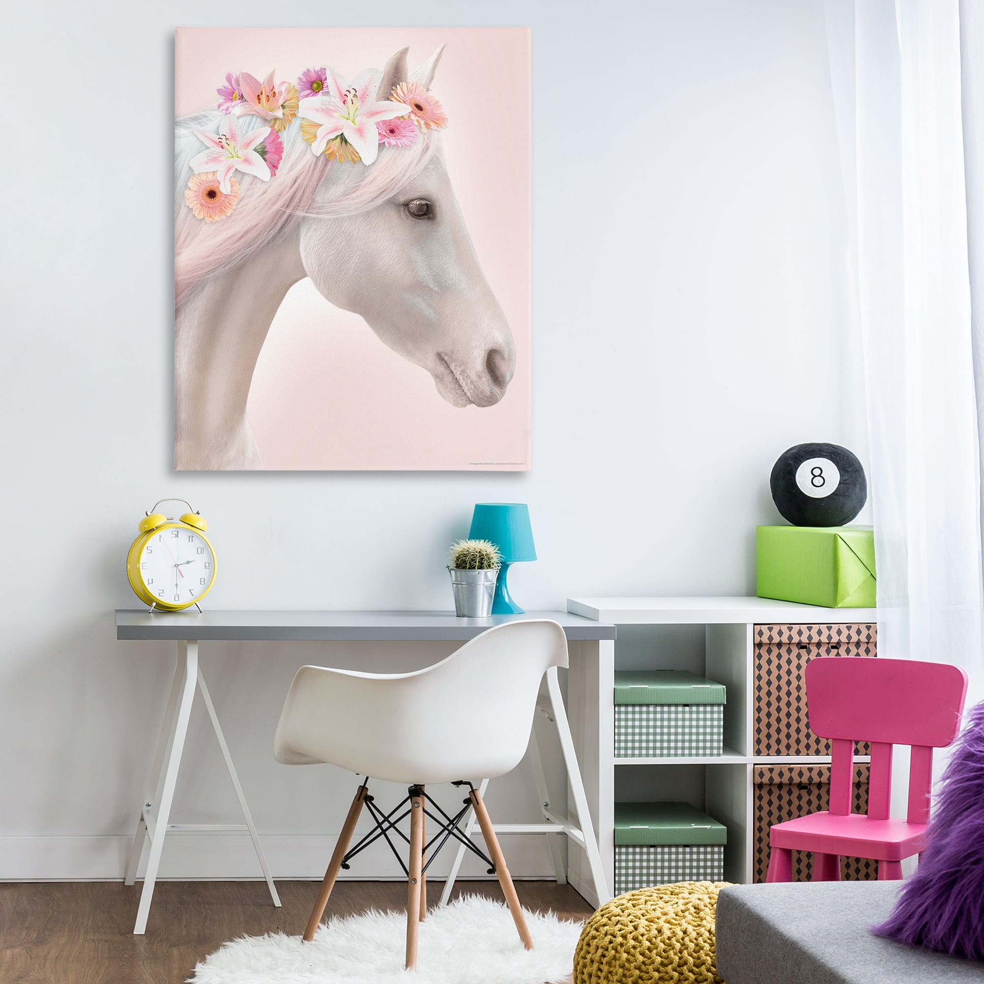 Stupell Industries Lily Garland Horse Animals Painting Wrapped Canvas Art Print Wall Art, 36 x 48