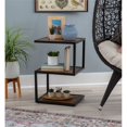 thumbnail image 2 of Linon Ellery Metal and Wood Accent Table in Black, 2 of 13
