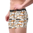 thumbnail image 2 of Susaid Shiba Inu Dog Print Men's Mesh Boxer Briefs Cooling Breathable Sports Underwear Wide Waistband Boxer Briefs W/Fly-X-Large, 2 of 5