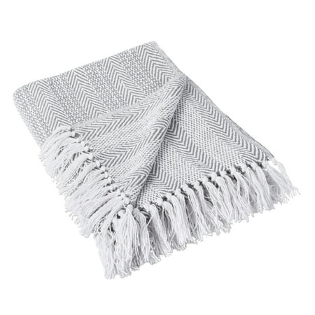 DII Herringbone Stripe Decorative Throw, 50