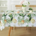 thumbnail image 2 of Summer Tablecloths Rectangle Washable Reusable Lemon Tropical Hawiian Table Cloth, Spill Proof Hawaii Fabric Decoration for Luau Picnic Beach Party Outdoor, 2 of 8