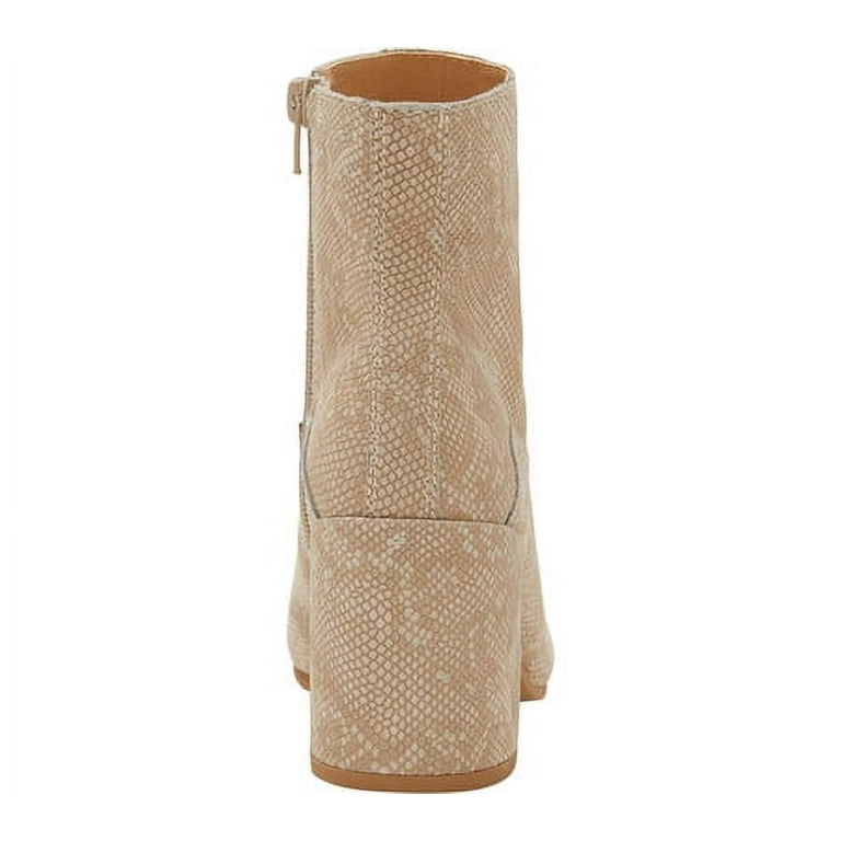 Public desire empire snakeskin 2025 block heeled ankle boots