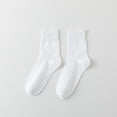 thumbnail image 2 of Gytharion Women's Crew Socks Classic Fashion Socks Solid Color Everyday Home Socks, 2 of 2