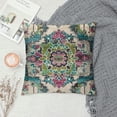 thumbnail image 2 of Qinduosi Boho Throw Pillow Covers Persian Carpet Double Sided Soft Pillow Case Cushion Cover Pillowcase for Couch Sofa Bed Decorative (Green) White, 2 of 5