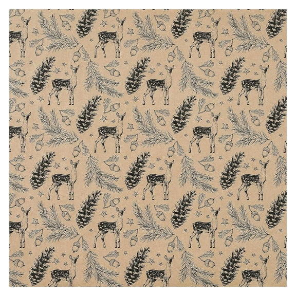 Uanit Vintage Newspaper Style Christmas Wrapping Paper Roll 50x90cm, Fun "CHRISTMAS IS COMING" Headline Design with Christmas Tree Patterns for Unique Holiday Gift Wrapping and Crafts