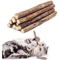 thumbnail image 1 of Palitos de hierba gatera Palitos de vid de plata natural - Herramientas para limpiar y moler los dientes Juguetes para masticar para gatitos Juguetes de hierba gatera natural para gatos (10 piezas), 1 of 5