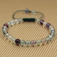 thumbnail image 2 of Bracelet Ajustable en Perles Rondes de Fluorite Verte Claire de Qualité AA Naturelles 6mm 7 Pouces Unisexe, 2 of 3