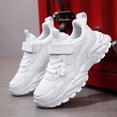 thumbnail image 4 of enyan Girls Sneaker Breathable Sneakers Athletic Running Jogging Walking Shoes Running Shoes Girls (Toddler/Little Kid/Big Kid) White,3, 4 of 6