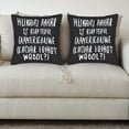 thumbnail image 3 of Set of 2 18x18in Throw Pillow Covers - Playful Finnish Text Design Perfect for Couch Bed or Car - Stylish & Fun Home Decor, 3 of 8